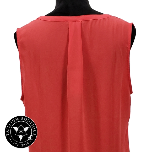 Adrianna Papell Women's Sleeveless Blouse Large - Picture 7 of 7